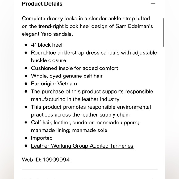 SAM EDELMAN Women's Yaro Dress Sandals nude color - Picture 10 of 10